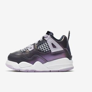 Jordan 4 Retro Metallic Purple - Toddler
